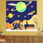 ファンタジーナイトランデブー キャンバスプリント (インサイチュ (リビング))