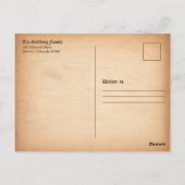 ファンタジーナイト中世バー(ユダヤ教の)バル・ミツバー日付を保存 ポストカード (裏面)