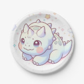 ファンタジーハッピーダノベイビーシャワー ペーパープレート (正面)