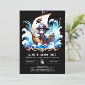 ファンタジーハッピーパイレーツ誕生日 招待状 (スタンド正面)