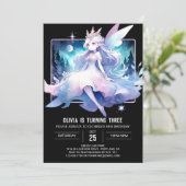 ファンタジーハッピーフェアリー誕生日 招待状 (スタンド正面)