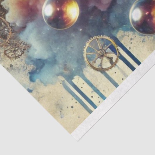 ファンタジーハミングバードスチームパンク景観デクページ 薄葉紙 (詳細)