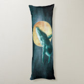 ファンタジーハンプ飛んでいるバックホエールザムーン – 体P ボディピロー (裏面 (縦))