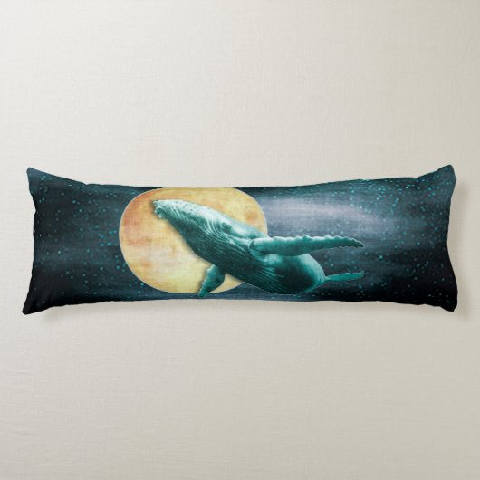 ファンタジーハンプ飛んでいるバックホエールザムーン – 体P ボディピロー (正面)