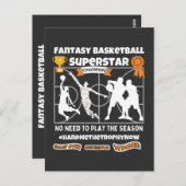 ファンタジーバスケットボールのスーパースターゲーム ポストカード (正面/裏面)