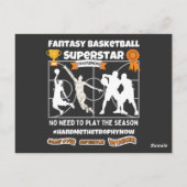 ファンタジーバスケットボールのスーパースターゲーム ポストカード (裏面)