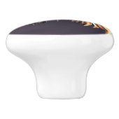 ファンタジーバタフライ金ゴールドスパークルエレガントシック セラミックノブ (側面)