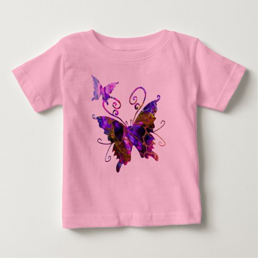 ファンタジーバタフライ ベビーTシャツ (正面)