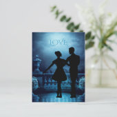 ファンタジーバレリナダンスカップルの愛 ポストカード (スタンド正面)