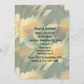 ファンタジーバードオンデイジーフローラパーティー 招待状 (正面/裏面)