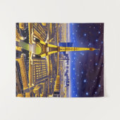 ファンタジーパリの空中表示アンダーザスターズ タペストリー (正面(横))