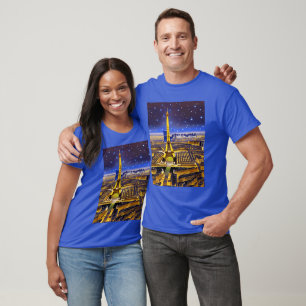 ファンタジーパリの空中表示アンダーザスターズ Tシャツ