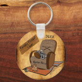 ファンタジーパーソナライズされたサッカー負け贈り物,格安 キーホルダー (裏面)