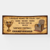 ファンタジーパーソナライズされたサッカー選手権バナー 横断幕 (横)