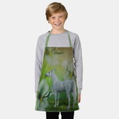 ファンタジーパーソナライズされた花 エプロン (着用した状態)