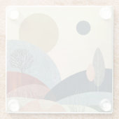 ファンタジーヒルズランドスケープ ガラスコースター (裏面)