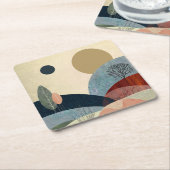 ファンタジーヒルズランドスケープ スクエアペーパーコースター (アングル)