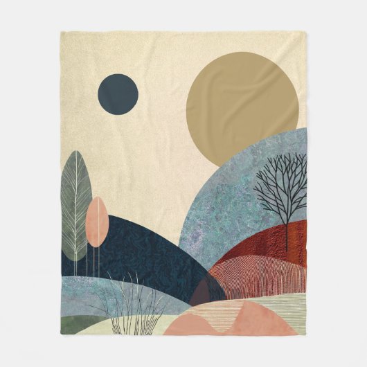 ファンタジーヒルズランドスケープ フリースブランケット (正面)