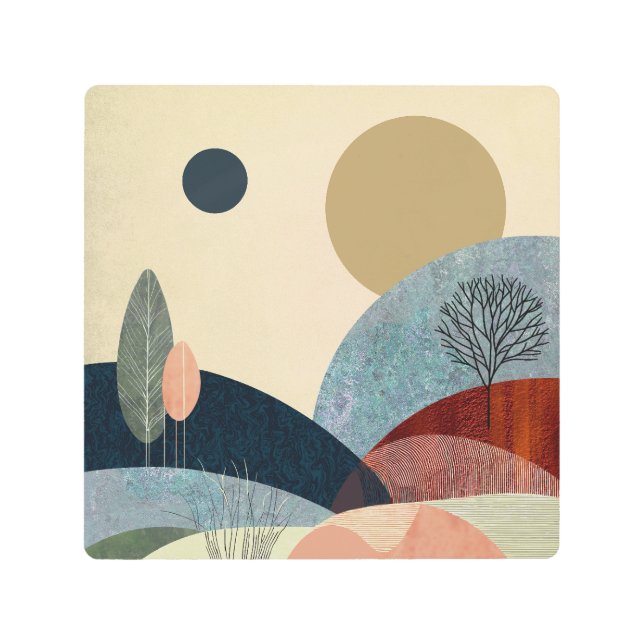 ファンタジーヒルズランドスケープ メタルプリント (正面)