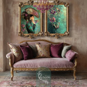 ファンタジービクトリアンポートレート蝶バロック 薄葉紙