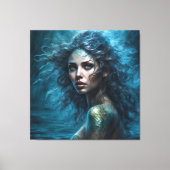 ファンタジービューティフルサイレンマーメイドプリンセス キャンバスプリント (正面)
