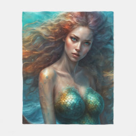 ファンタジービューティフルマーメイドプリンセス フリースブランケット