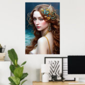 ファンタジービューティフルマーメイドプリンセス ポスター (ホームオフィス)