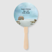 ファンタジービーチテーマ結婚式 プログラムファン ハンドファン (裏面)