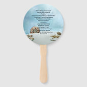 ファンタジービーチテーマ結婚式 プログラムファン ハンドファン (正面)