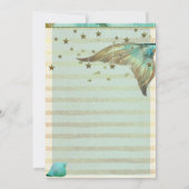 ファンタジービーチマーメイドベビーシャワー招待状 招待状 (裏面)