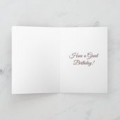 ファンタジービーバー花屋 誕生日おめでとう カード (内部)