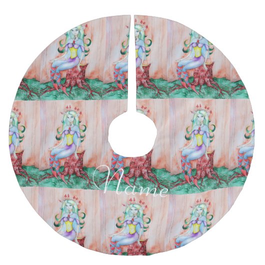 ファンタジーピクシー妖精サンダー_Cove ブラッシュドポリエステルツリースカート (正面)