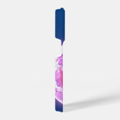 ファンタジーピンクさくらんぼ花の木ピンクの月 iPhoneケース (右側面)