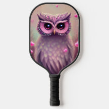 ファンタジーピンクフワフワかわいいフクロウ