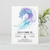 ファンタジーファイアードラゴン誕生日 招待状 (スタンド正面)