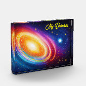 ファンタジーファッション銀河系スター宇宙ラブリーアート フォトブロック (左)