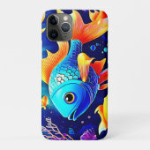 ファンタジーフィッシュスイムデザイン Case-Mate iPhoneケース (裏)