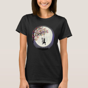 ファンタジーフェアリティツリーフェアリティムーンフェアリティスイング Tシャツ