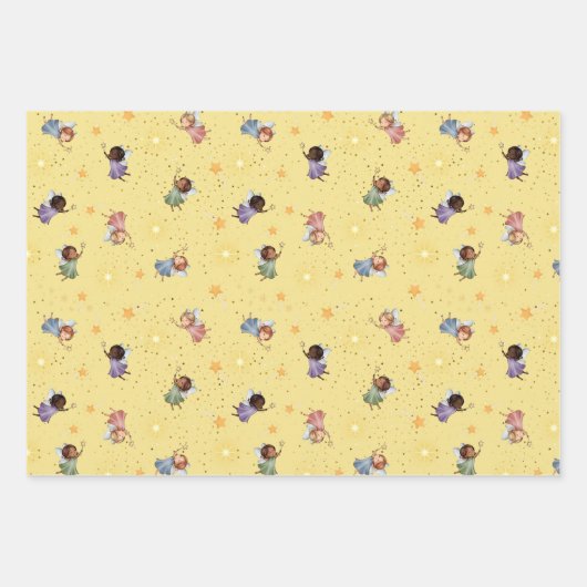 ファンタジーフェアリーをテーマにしたコレクション ラッピングペーパーシート (正面3)