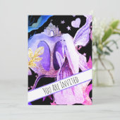 *~ファンタジーフェアリーキャッスルベビーシャワー招待状 招待状 (スタンド正面)