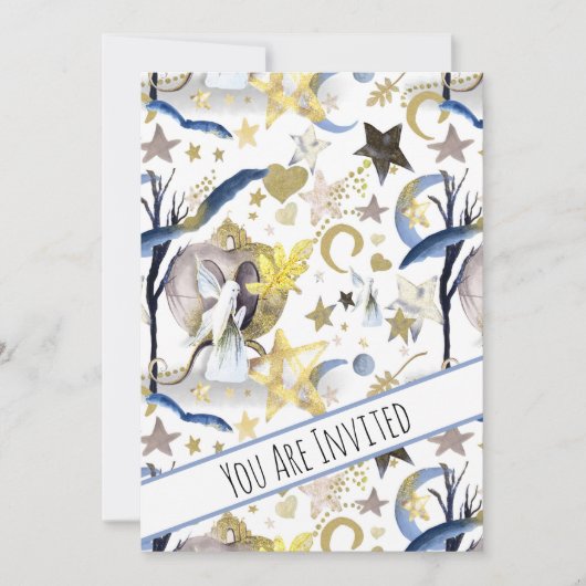 *~ファンタジーフェアリースターズ赤ちゃんシャワー招待状 招待状 (正面)