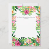 ファンタジーフェアリーハウストロピカルフラワーズゴブリンパーティー 招待状 (裏面)