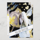 *~*ファンタジーフェアリーパンプキンベビーシャワー招待状 招待状 (正面/裏面)