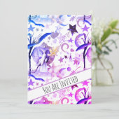 *~*ファンタジーフェアリームーンスカイベビーシャワー招待状 招待状 (スタンド正面)