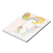 ファンタジーフェアリーレインボームーンスターズクラウドテーマ ノートパッド (回転)