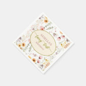 ファンタジーフェアリー最初のワイルドフラワーペーパーナプキン スタンダードカクテルナプキン (角)