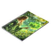 ファンタジーフェアリー聖パトリック日アイルランドの民俗芸術 ノートブック (左側)