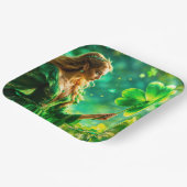 ファンタジーフェアリー聖パトリック日アイルランドの民俗芸術 ペーパープレート (傾斜あり)