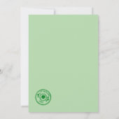 ファンタジーフェアリー聖パトリック日アイルランドの民俗芸術 招待状 (裏面)