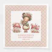 ファンタジーフェアリー・サーモンピンクの花の誕生日お祝い (正面)